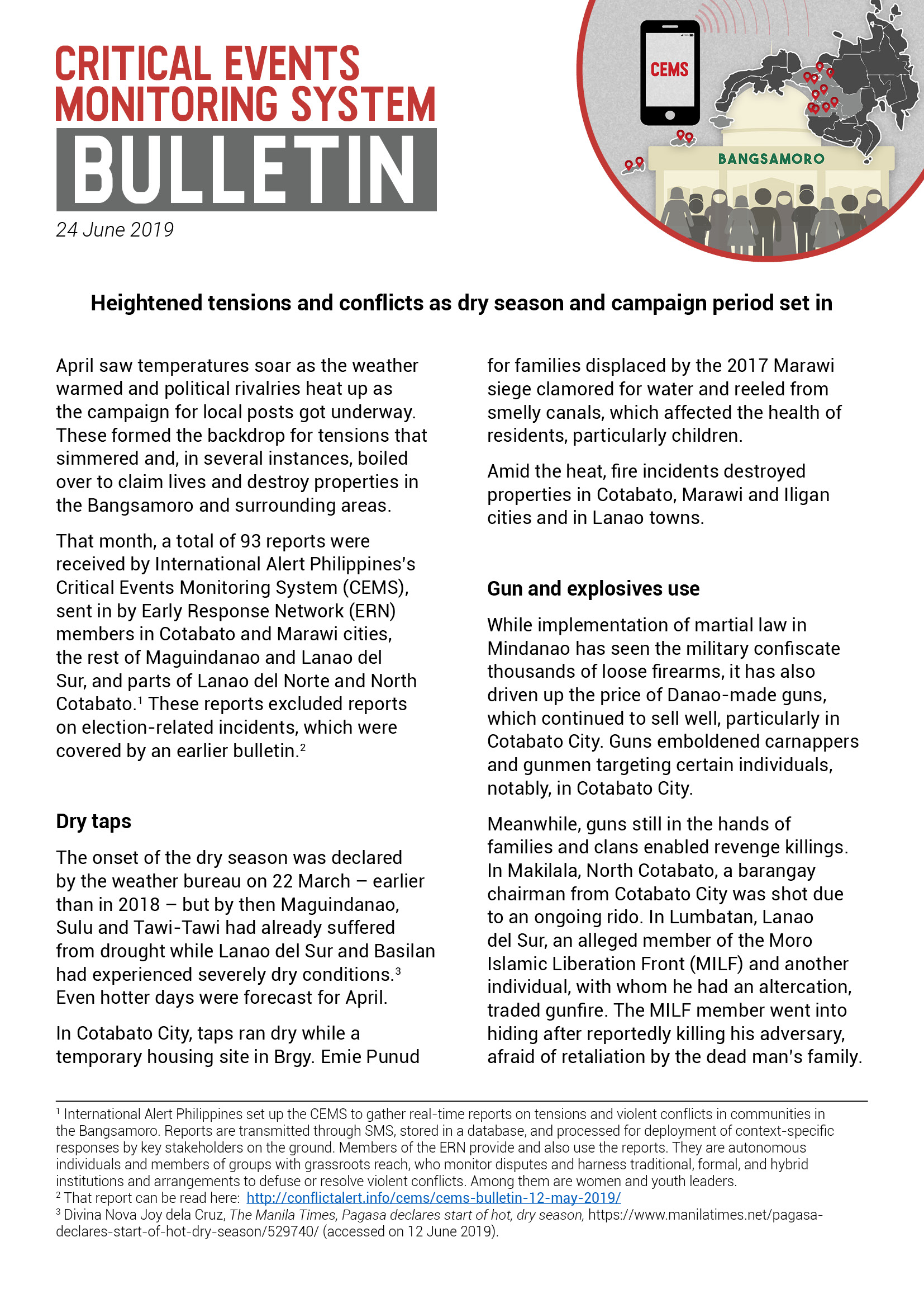 CEMS Bulletin – 24 June 2019