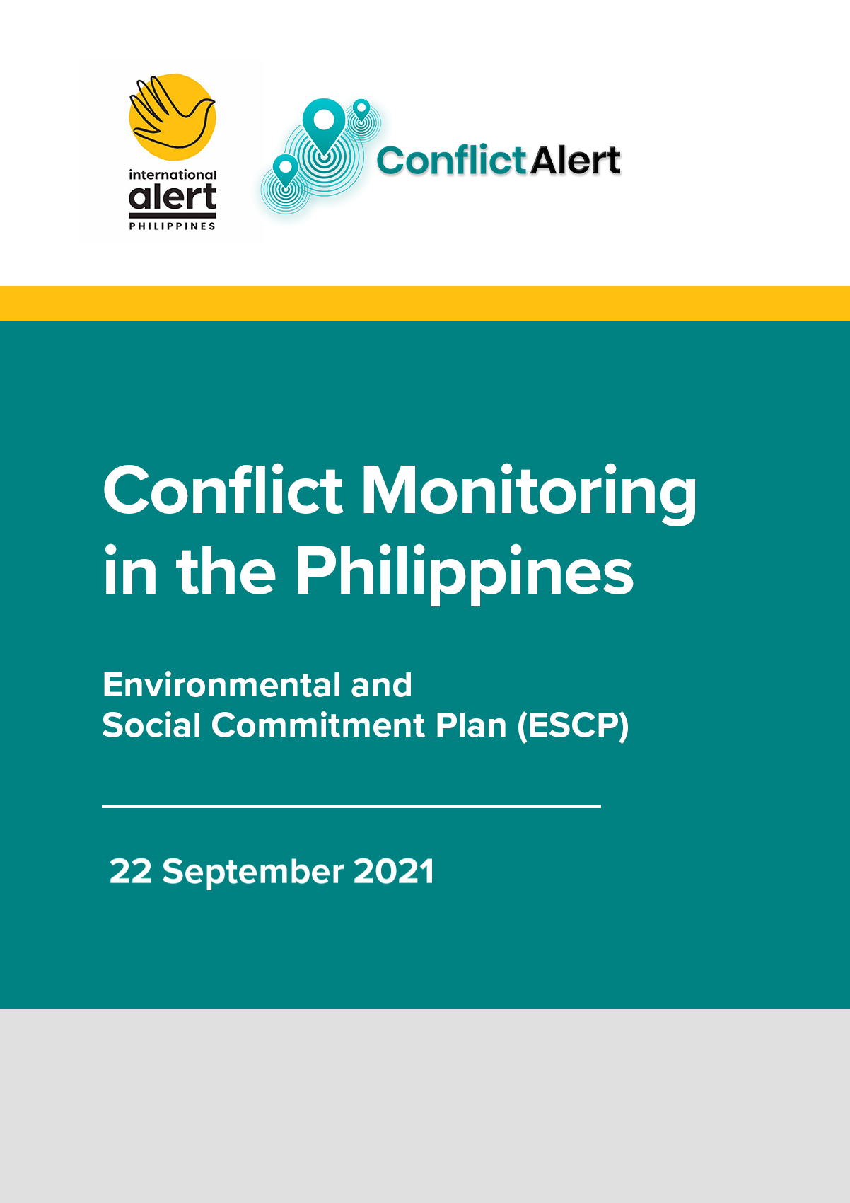 Conflict Monitoring – Environmental and Social Commitment Plan
