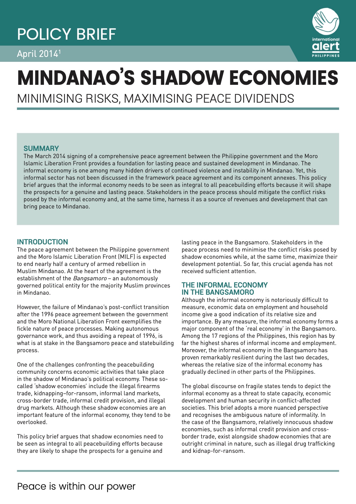Mindanao’s Shadow Economies