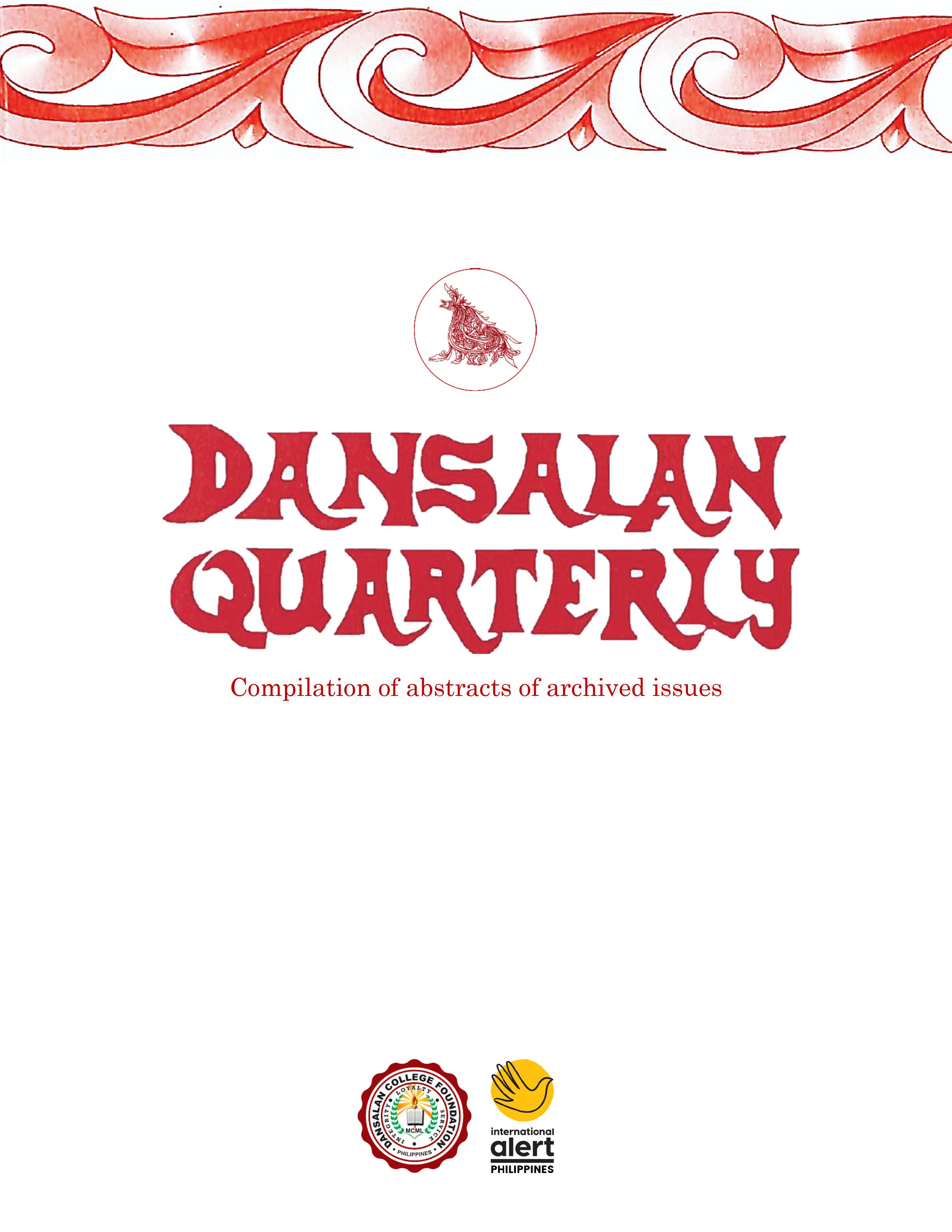 Dansalan Quarterly Abstracts
