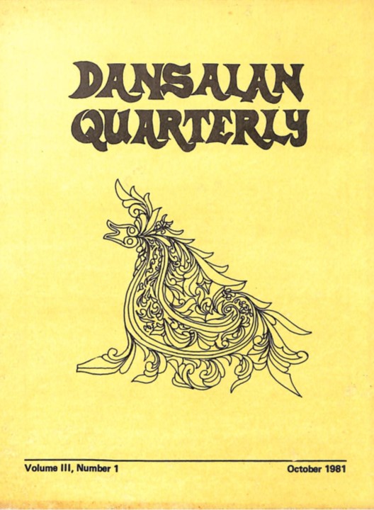 October 1981 Vol. III, No. 1